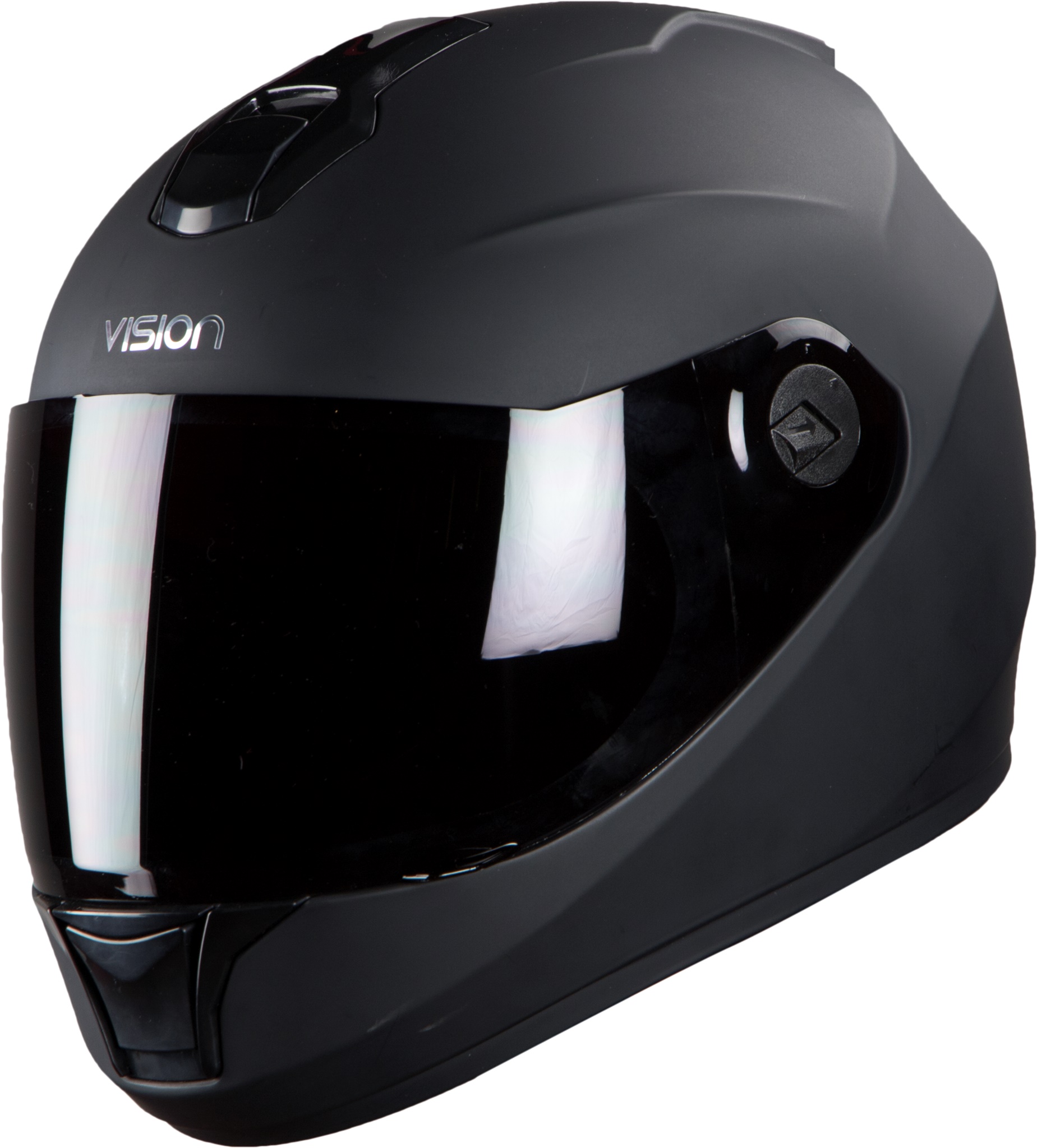 Steelbird HI-GN Men Vision Painted Matt Black ( Fitted With Clear Visor Extra Smoke Visor Free)